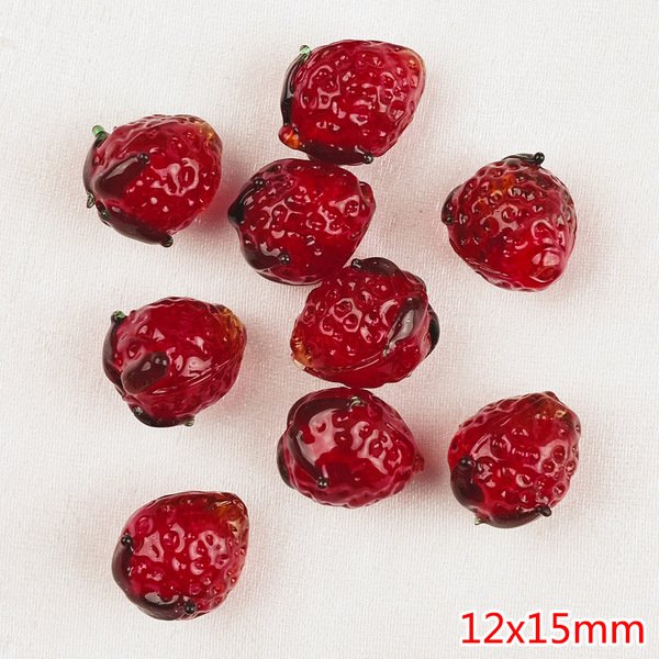 Fruit glass beads